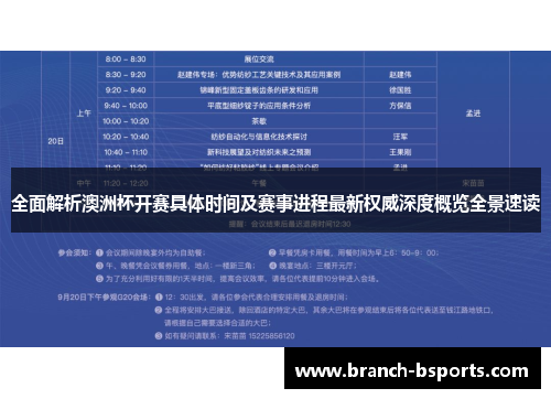 全面解析澳洲杯开赛具体时间及赛事进程最新权威深度概览全景速读