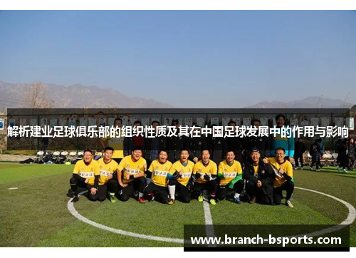 解析建业足球俱乐部的组织性质及其在中国足球发展中的作用与影响